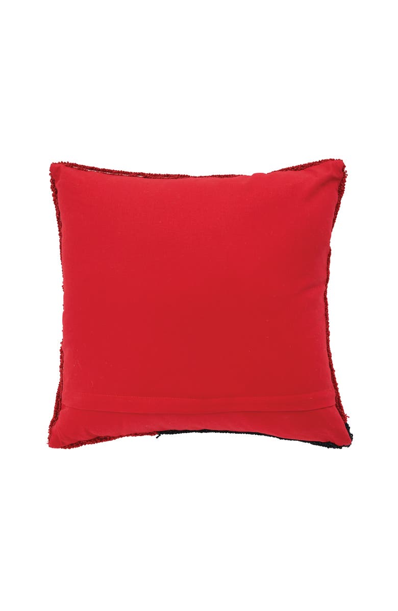 C&F Home Lab & Wreath Hooked Christmas Throw Pillow, 18" x 18", Alternate, color,