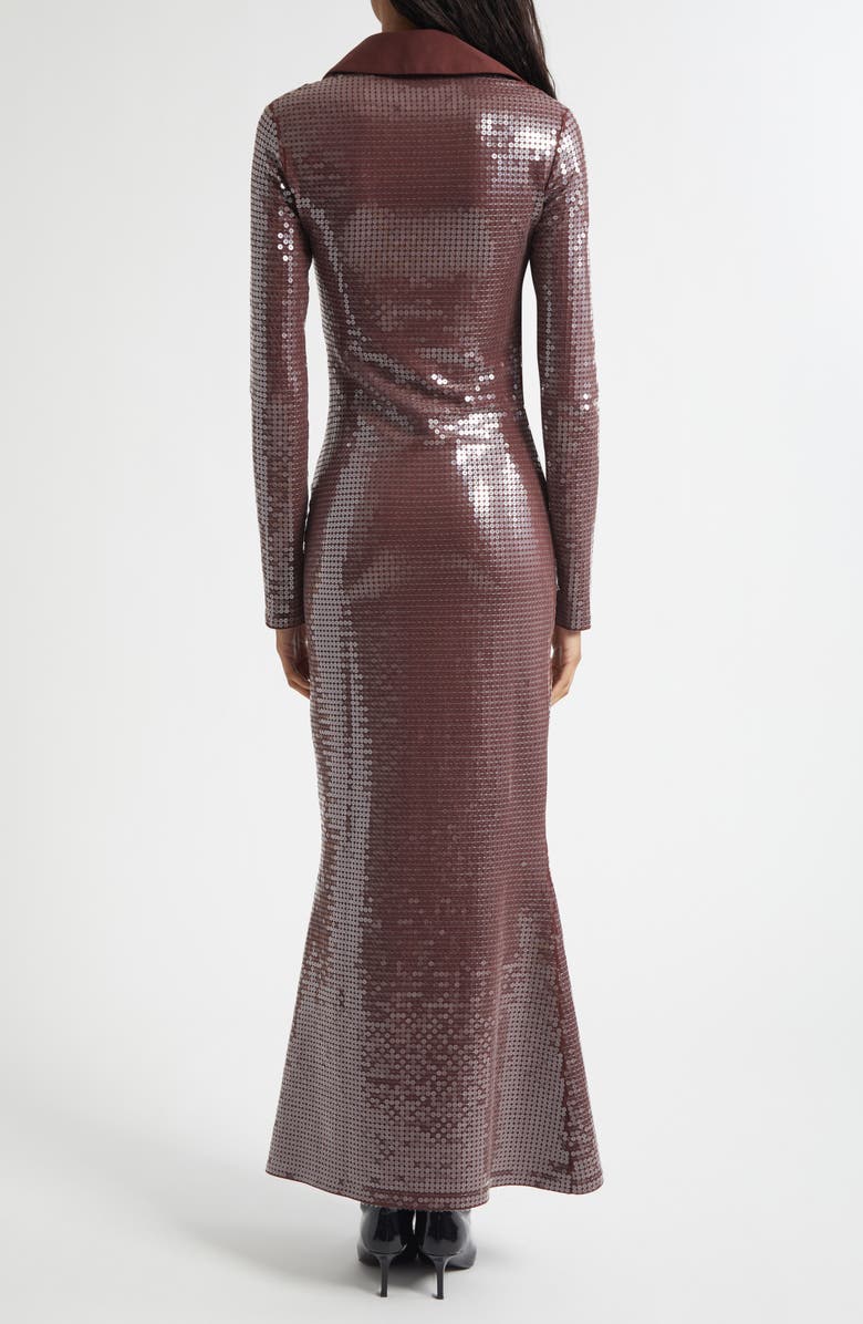 CONNER IVES Long Sleeve Sequin Jersey Dress, Alternate, color,