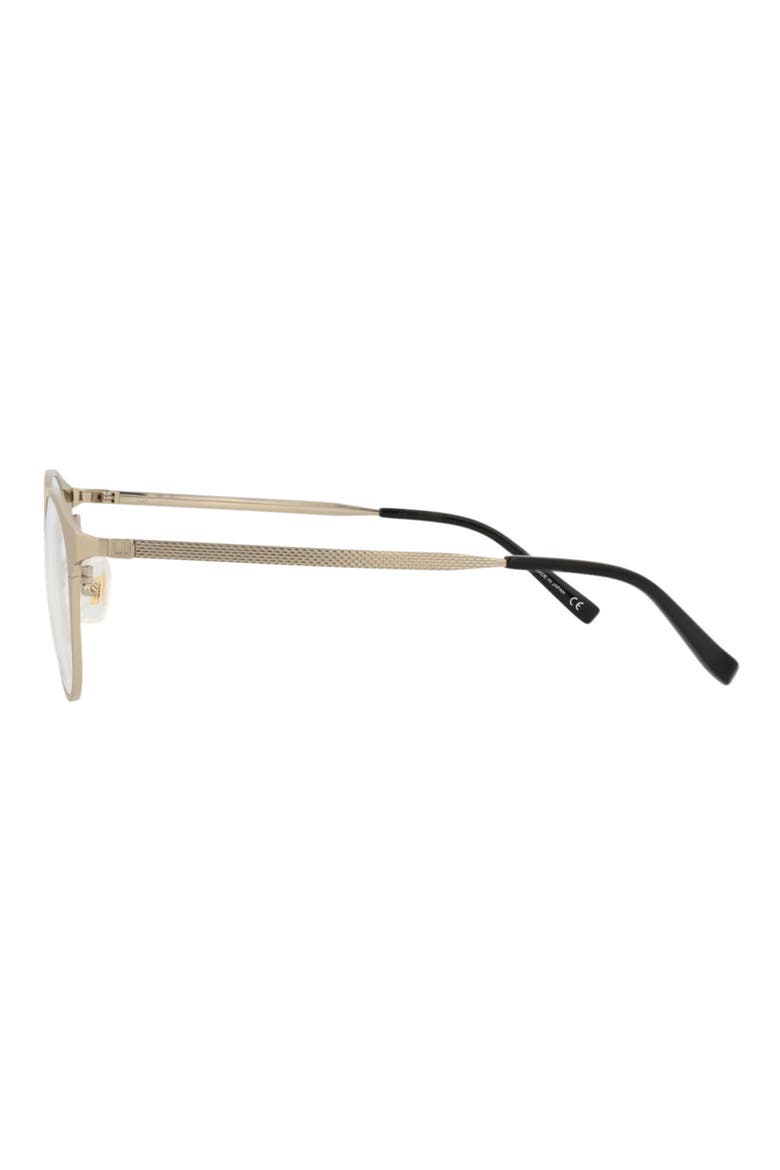 48mm Round Optical Glasses, Alternate, color, GOLD TRANSPARENT
