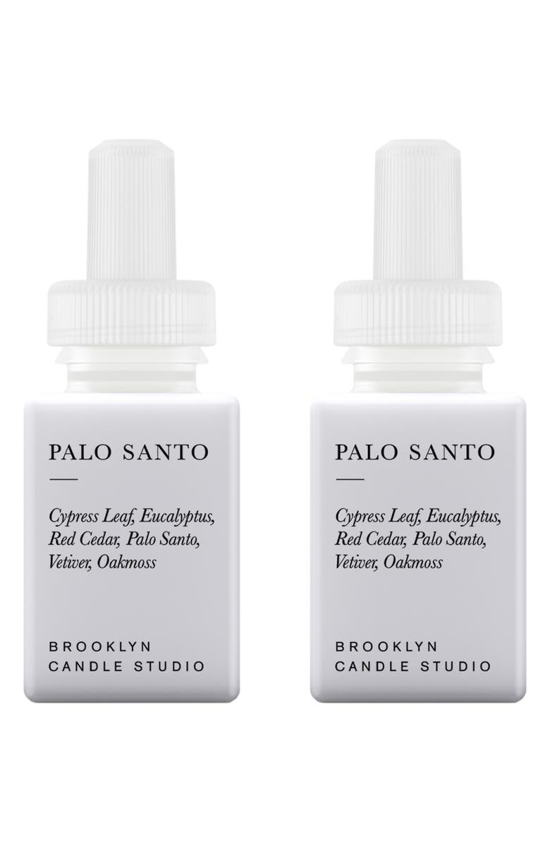 PURA x Brooklyn Candle Studio 2-Pack Diffuser Fragrance Refills, Main, color, Palo Santo