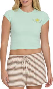 Billabong World Wanderer Crop Graphic T-Shirt