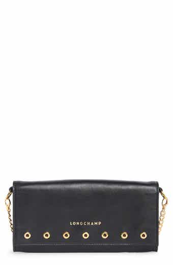 Longchamp Paris Leather Wallet on a Chain