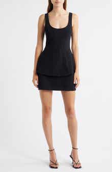 Amanda Uprichard Empire Layered Cocktail Minidress