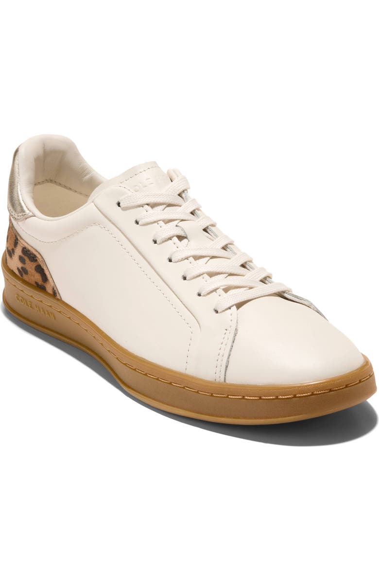 Cole Haan GrandPro Breakaway Sneaker, Main, color, Ivory/ Leopard Suede/ Gold