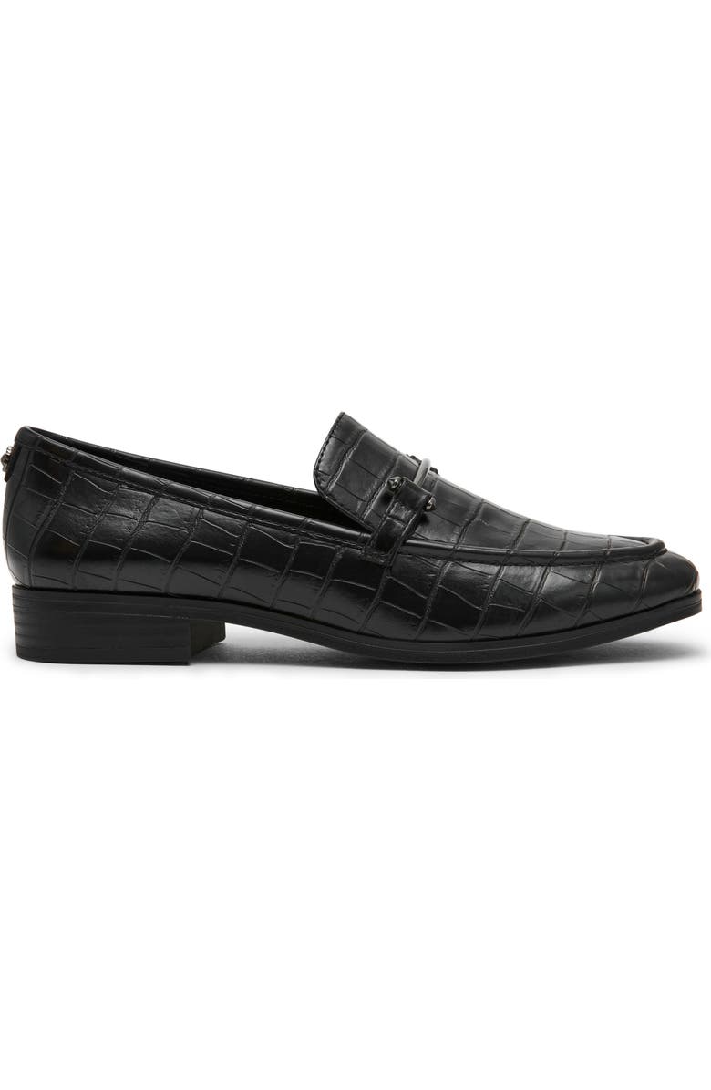 Anne Klein Holden Bit Loafer, Alternate, color, Black Croc Pu