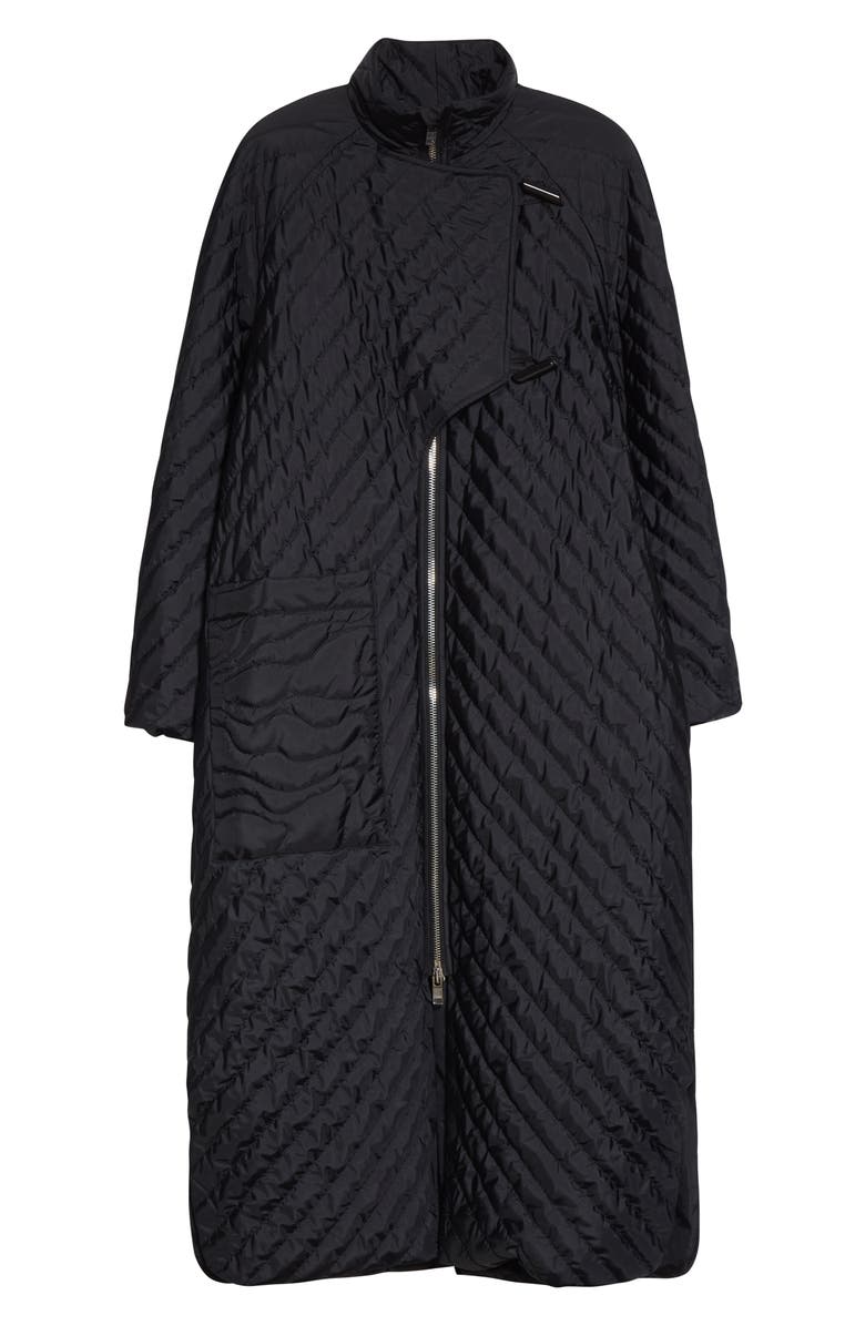 Ganni Quilted Coat, Alternate, color,
