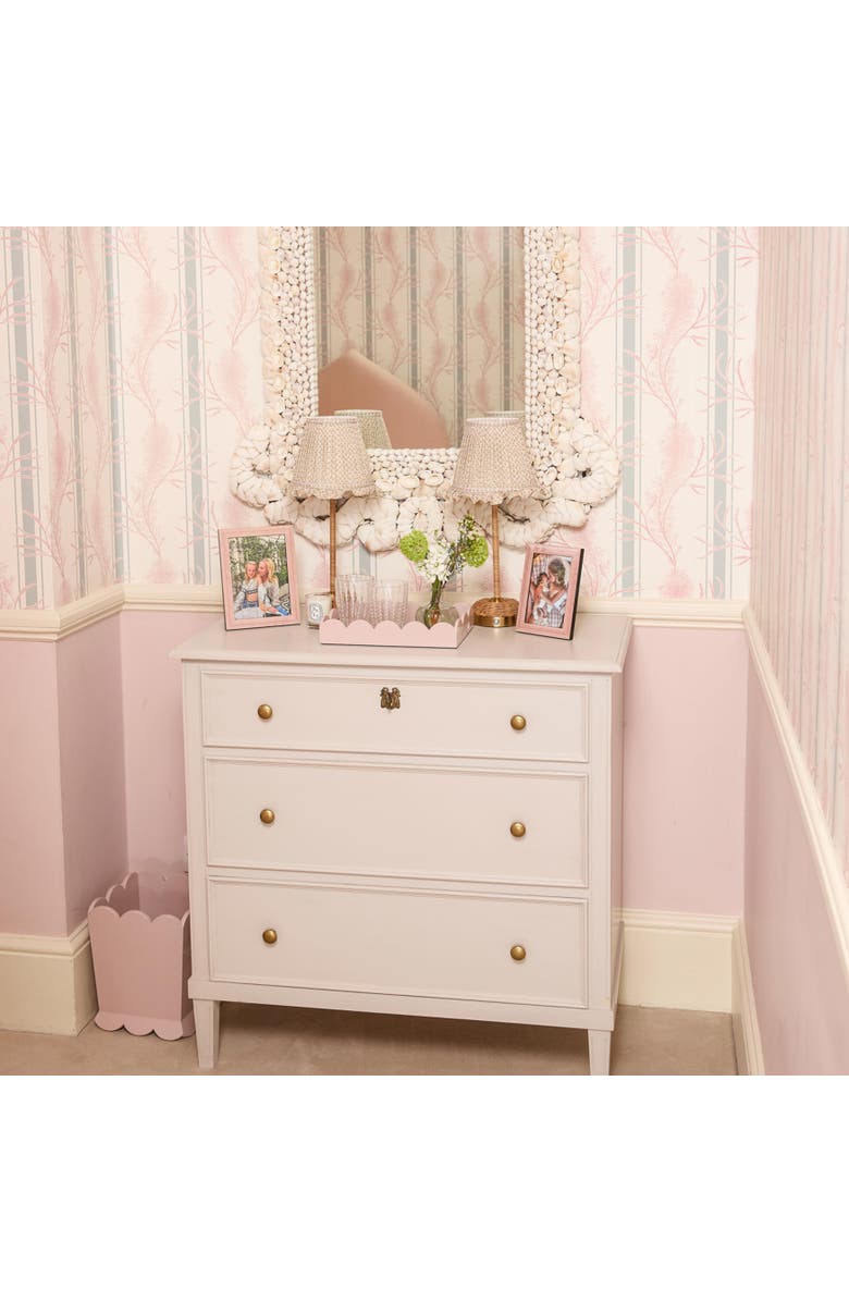 Mrs. Alice Lotus Ruffle Lampshade, Alternate, color, Putty