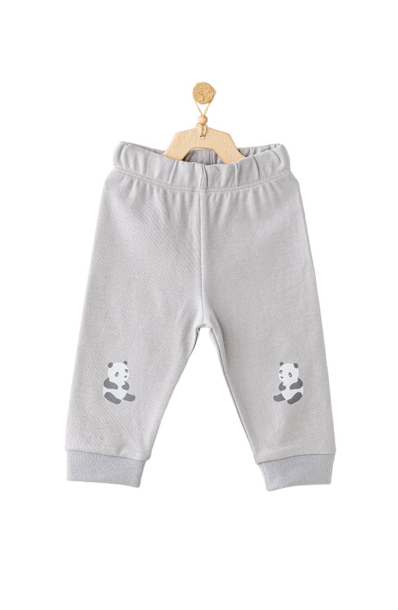 Andy Wawa Keep Smiling Panda Outfit Duo, Alternate, color, Grey