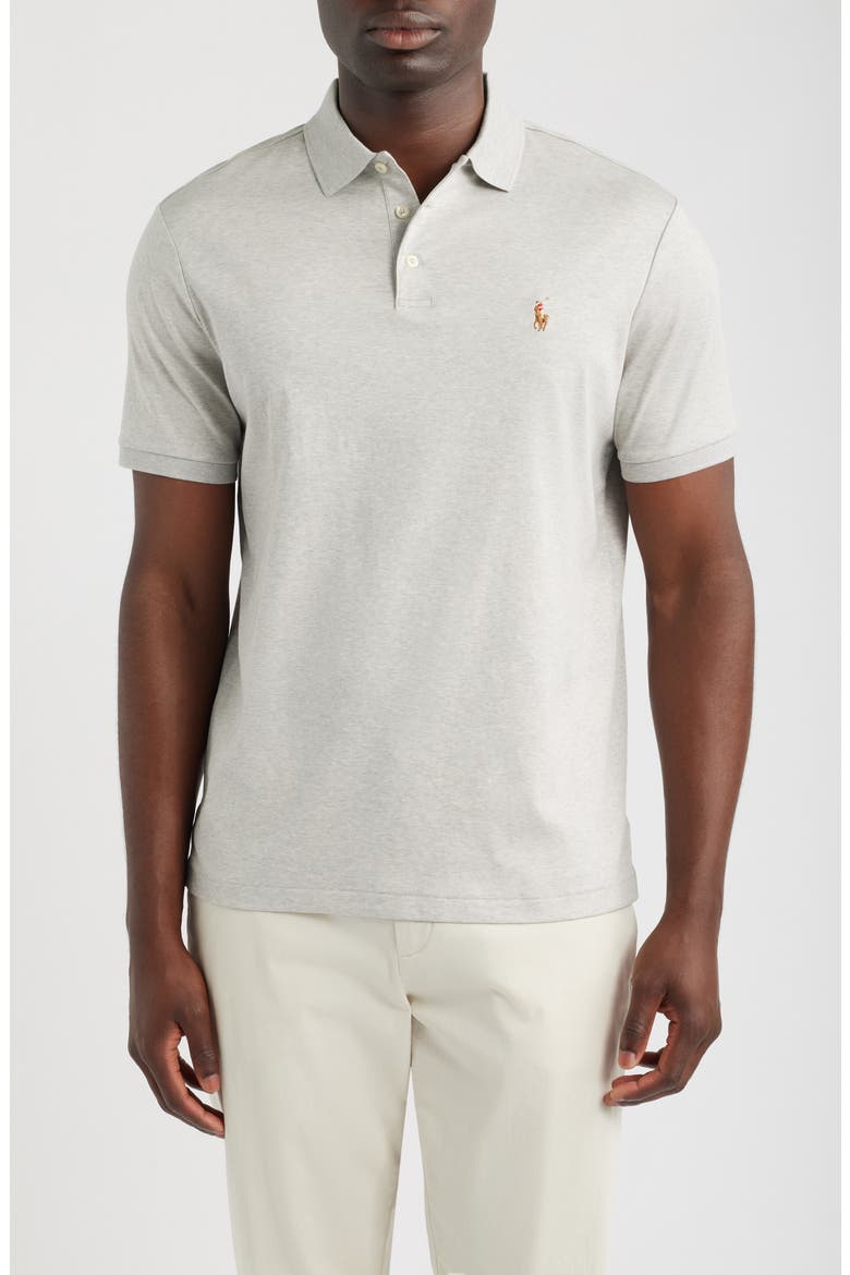 Classic Fit Cotton Polo, Main, color, SPRING HEATHER