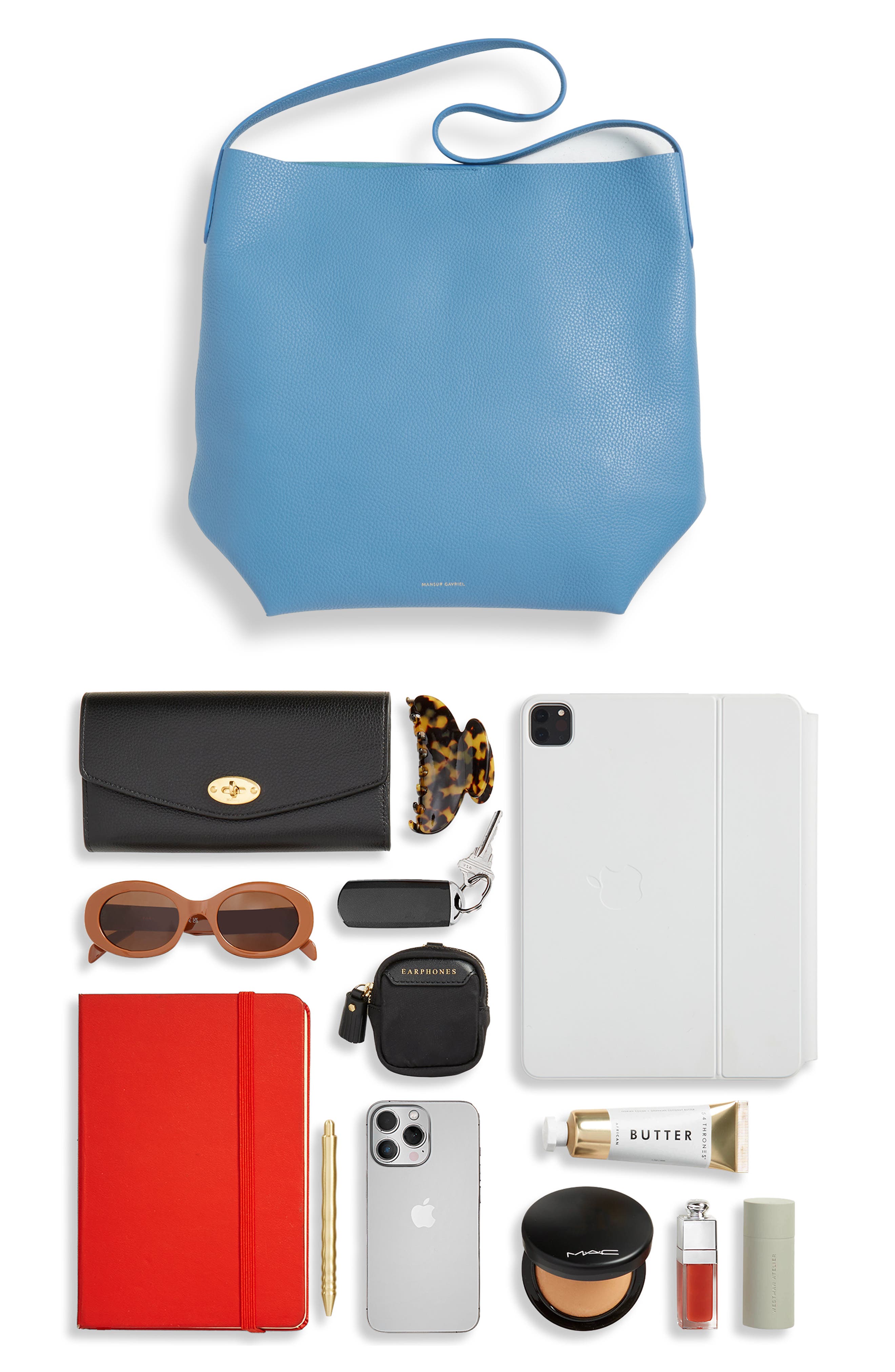 Женские сумки Mansur Gavriel Everyday Cabas Leather Hobo Bag — фото 7