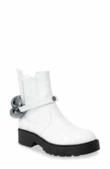 CHASE AND CHLOE Chunky Chain Strap Lug Boot