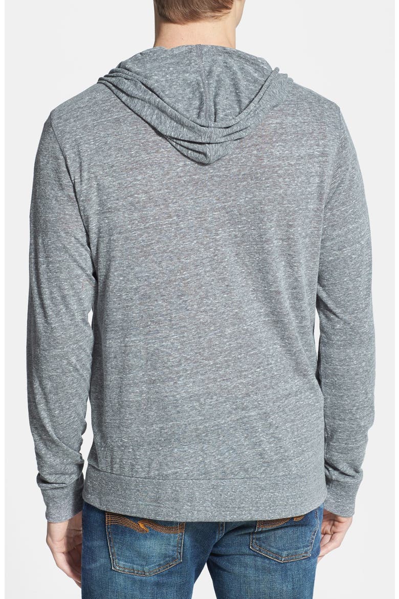 Threads for Thought Triblend Zip Hoodie, Alternate, color, HEATHER GREY