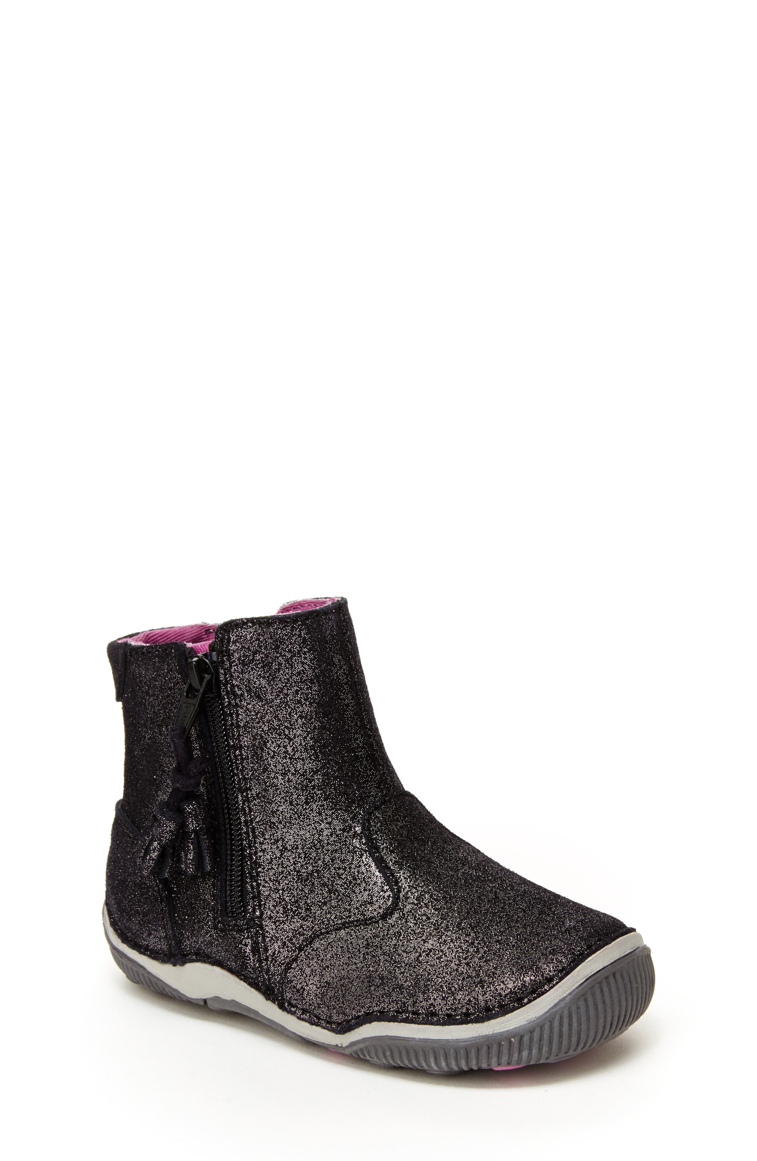 Stride Rite SRT Zoe Glitter Bootie, Main, color, 