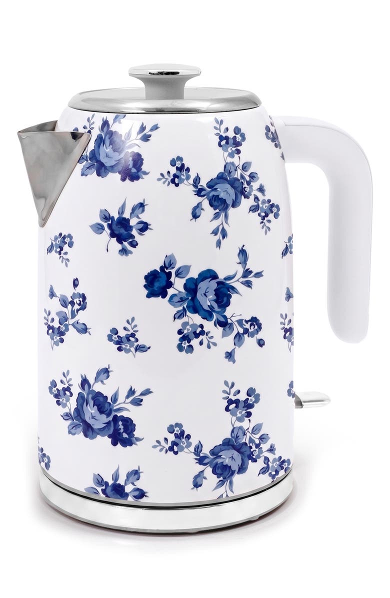 Dwell Studio Floral Kettle, Main, color, Blue