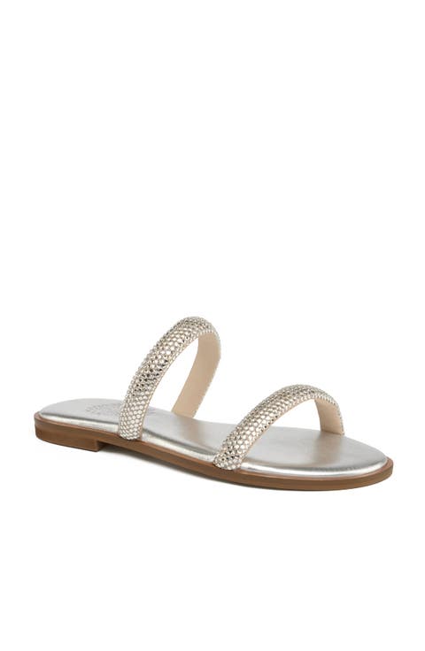 Paros Crystal Slide Sandal