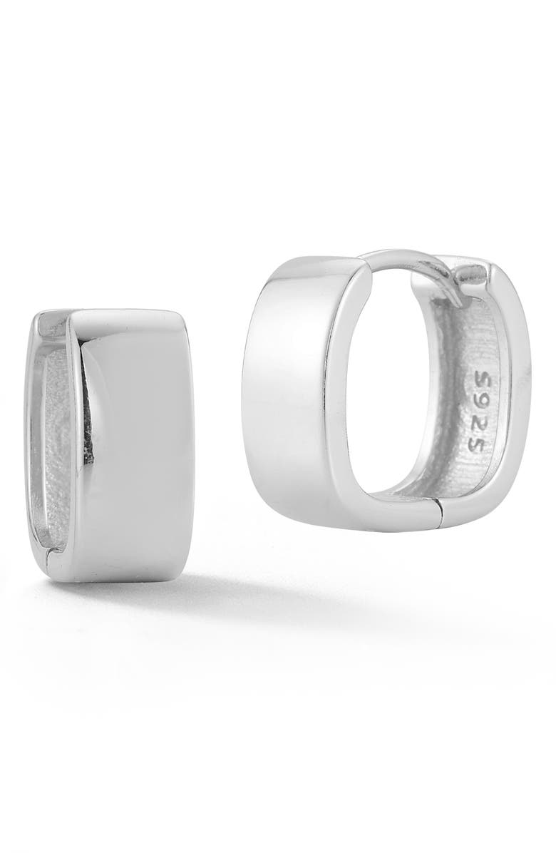 CHLOE AND MADISON Square Huggie Hoop Earrings, Main, color, 