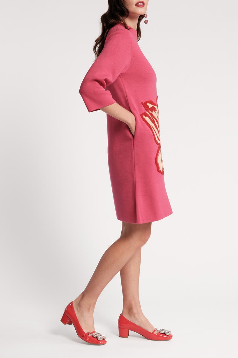 Annie Dress Fringed Tulip, Alternate, color, Pink/Multi