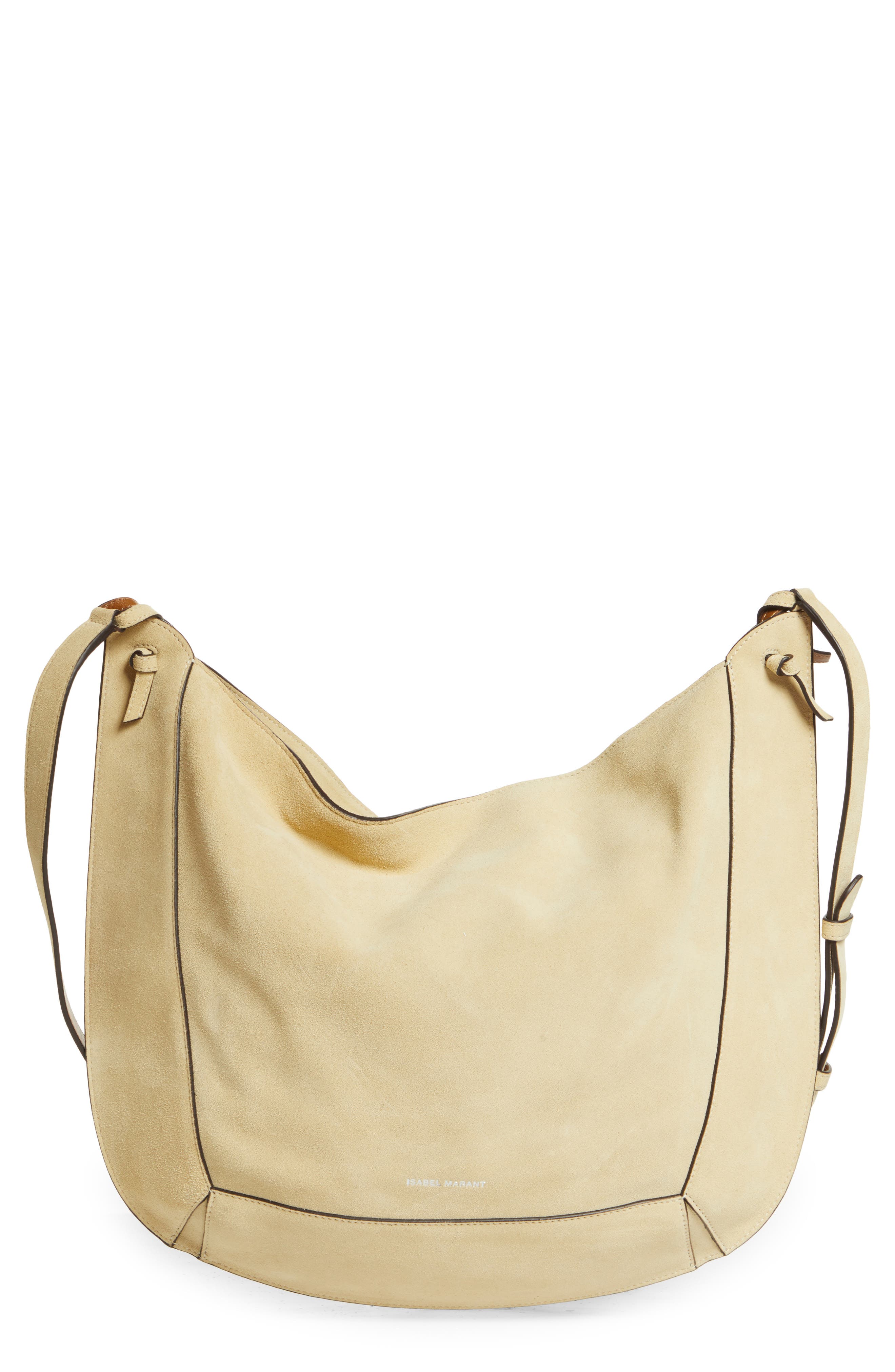 Isabel Marant Basko Suede Crossbody Bag, Main, color, 