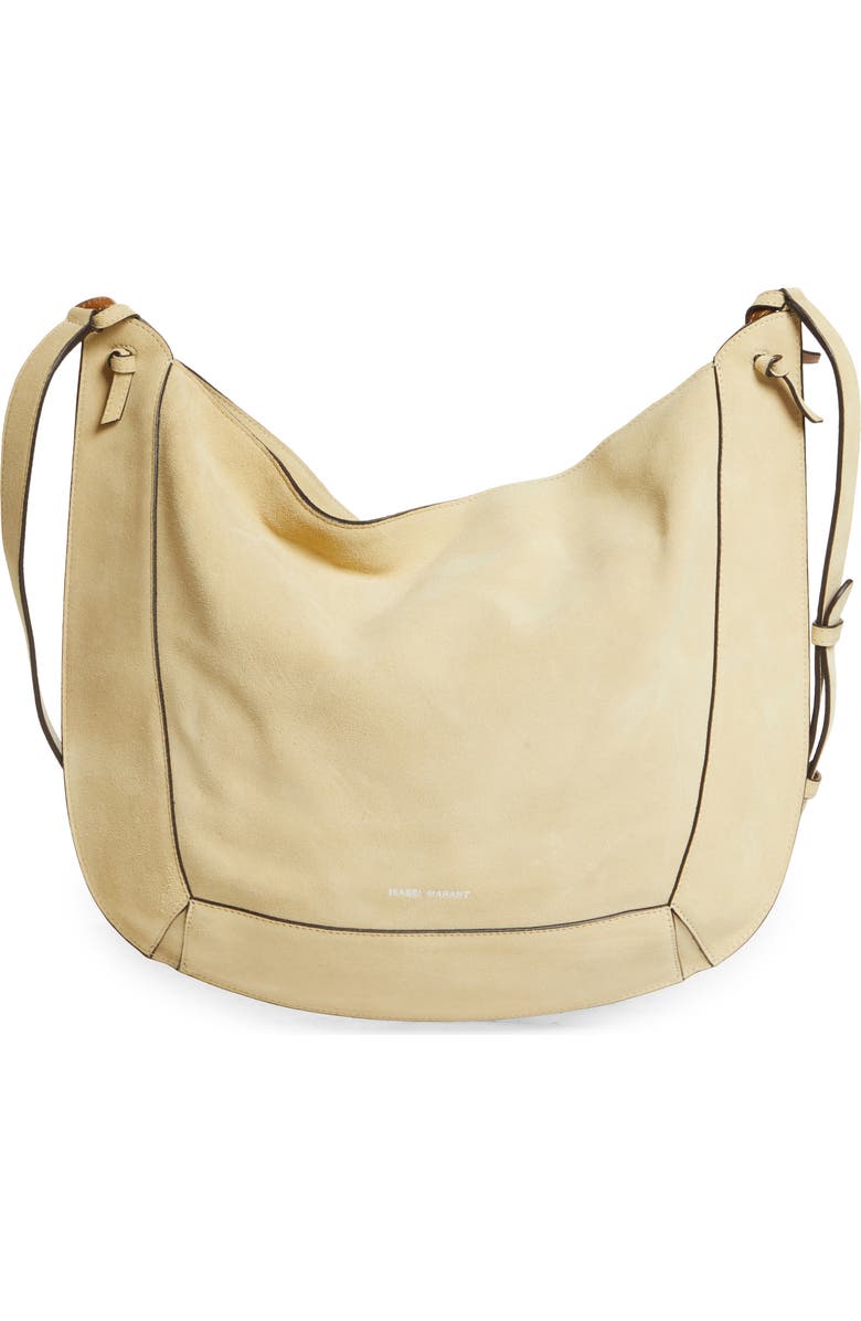 Isabel Marant Basko Suede Crossbody Bag, Main, color,
