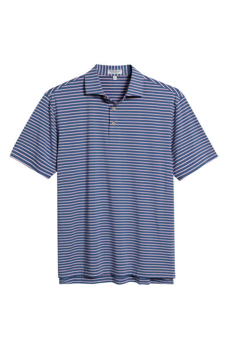 Peter Millar Basden Performance Jersey Polo, Alternate, color, Blue Haze