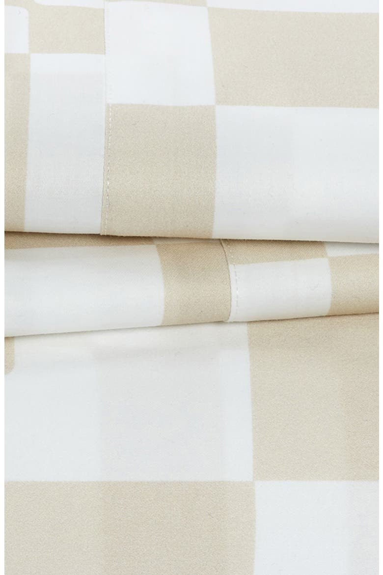 Check Cotton Sateen Sheet Set, Alternate, color, CHECK