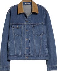 JW Anderson Corduroy Collar Denim Trucker Jacket