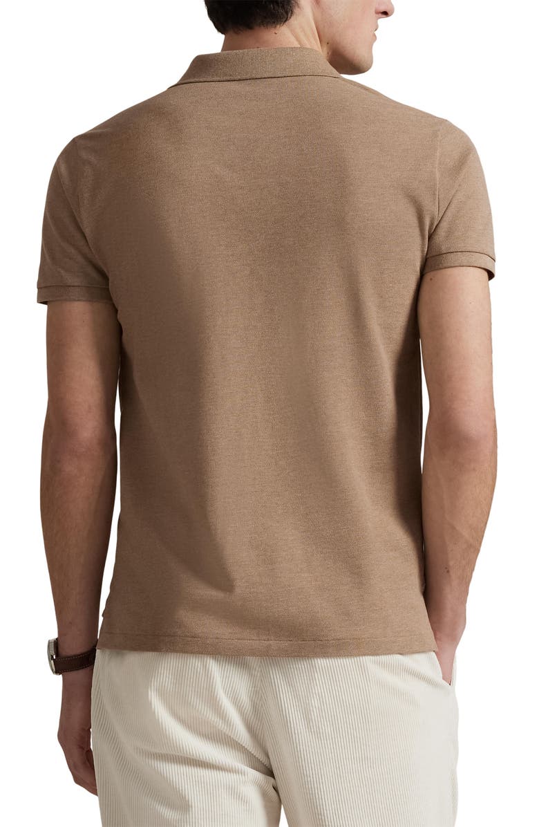 Polo Ralph Lauren Solid Cotton Polo Shirt, Alternate, color, Grey Cloud Heather