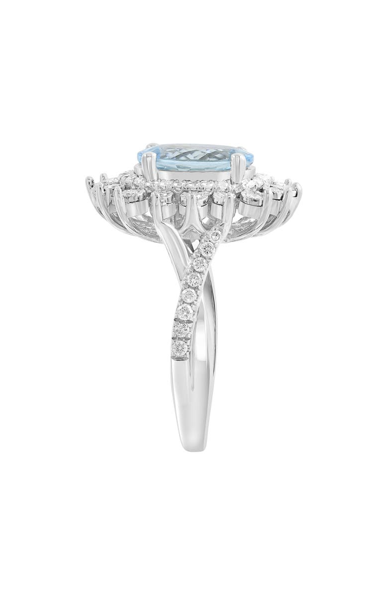 EFFY Sterling Silver Aquamarine & Diamond Ring - 0.48ct., Alternate, color, Blue
