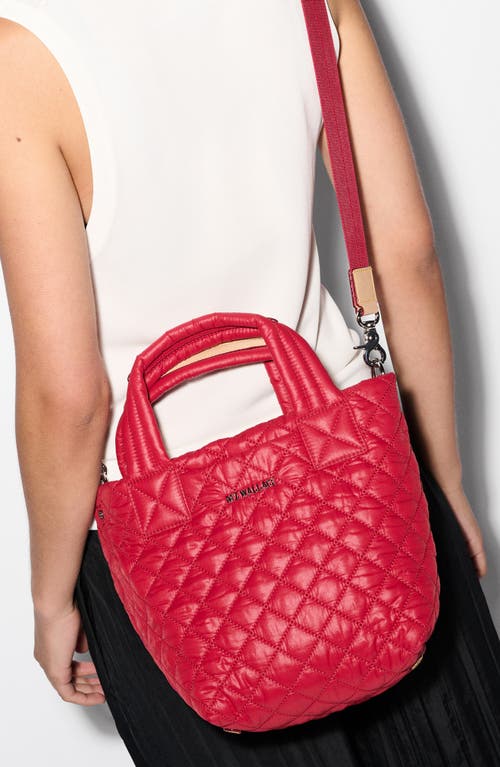 Mz Wallace Mini Metro Deluxe Tote In Red
