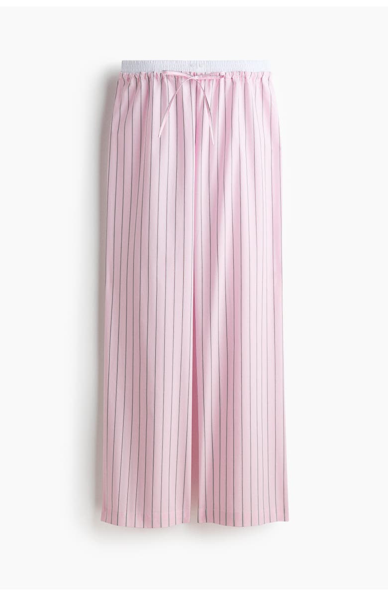 H&M Double-waistband Pyjama Bottoms, Main, color, Light Pink/Striped