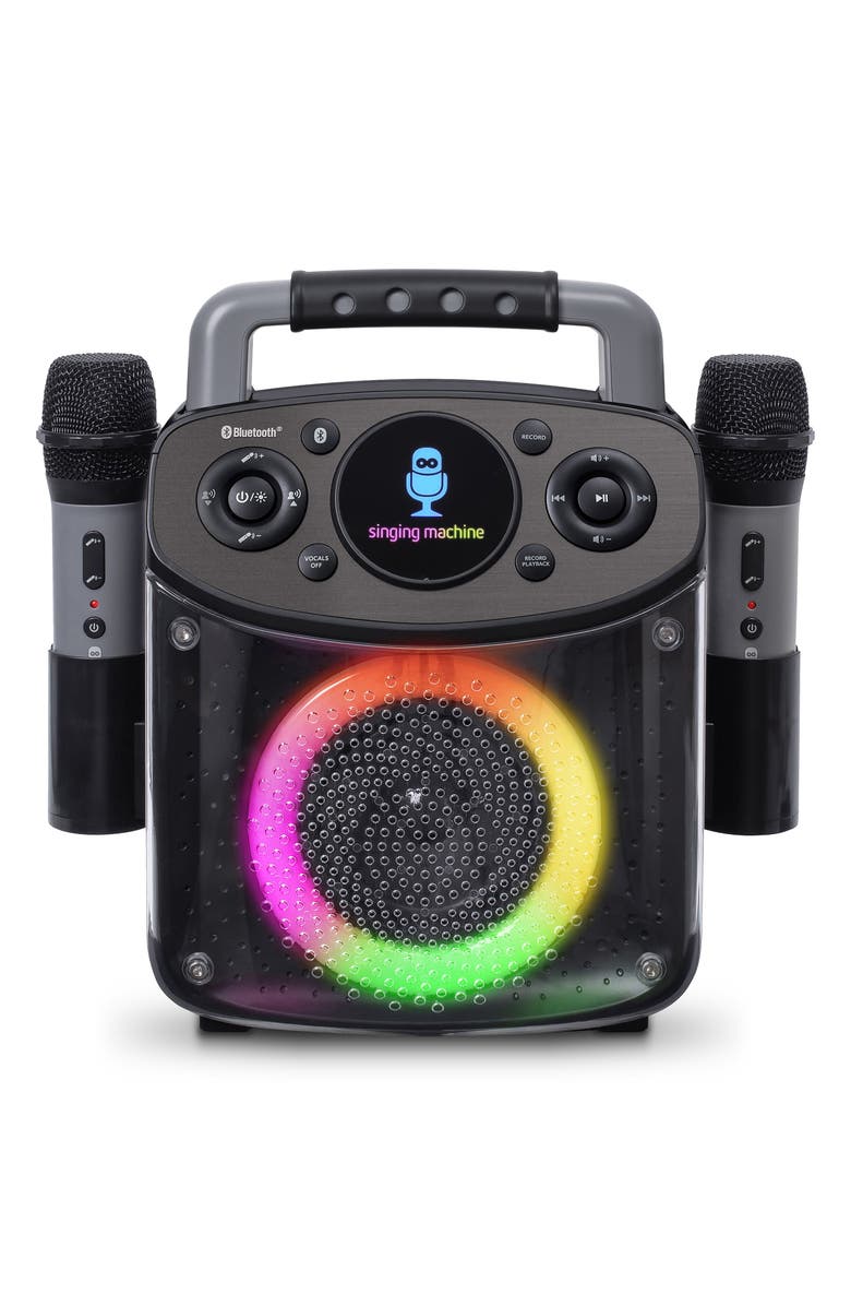 Singing Machine Mini Sparkle Bluetooth Karaoke Machine, Main, color,