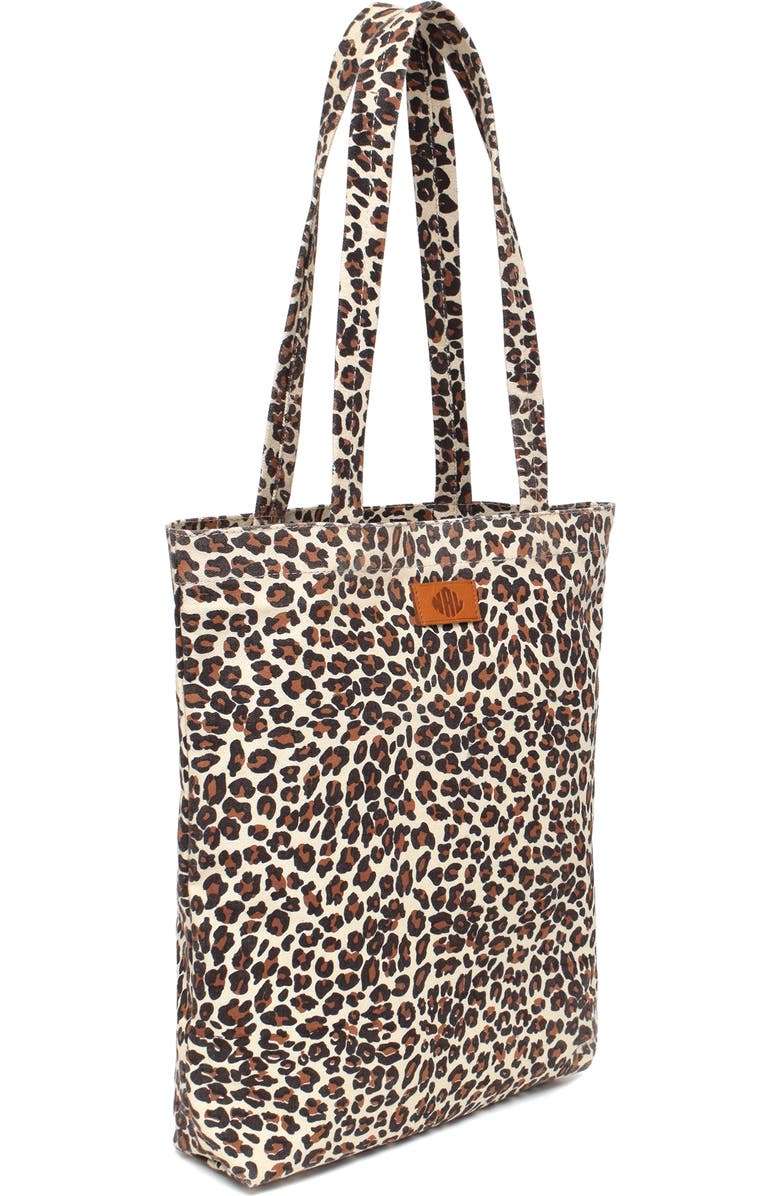 New Amsterdam Leatherworks Eden Canvas Tote, Alternate, color, Leopard
