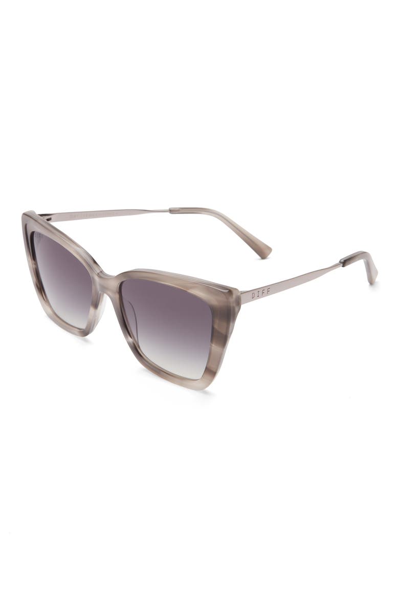 Becky II Cat Eye Sunglasses, Alternate, color, BLACK