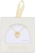 Argento Vivo Sterling Silver Sentimental Clover Pendant Necklace