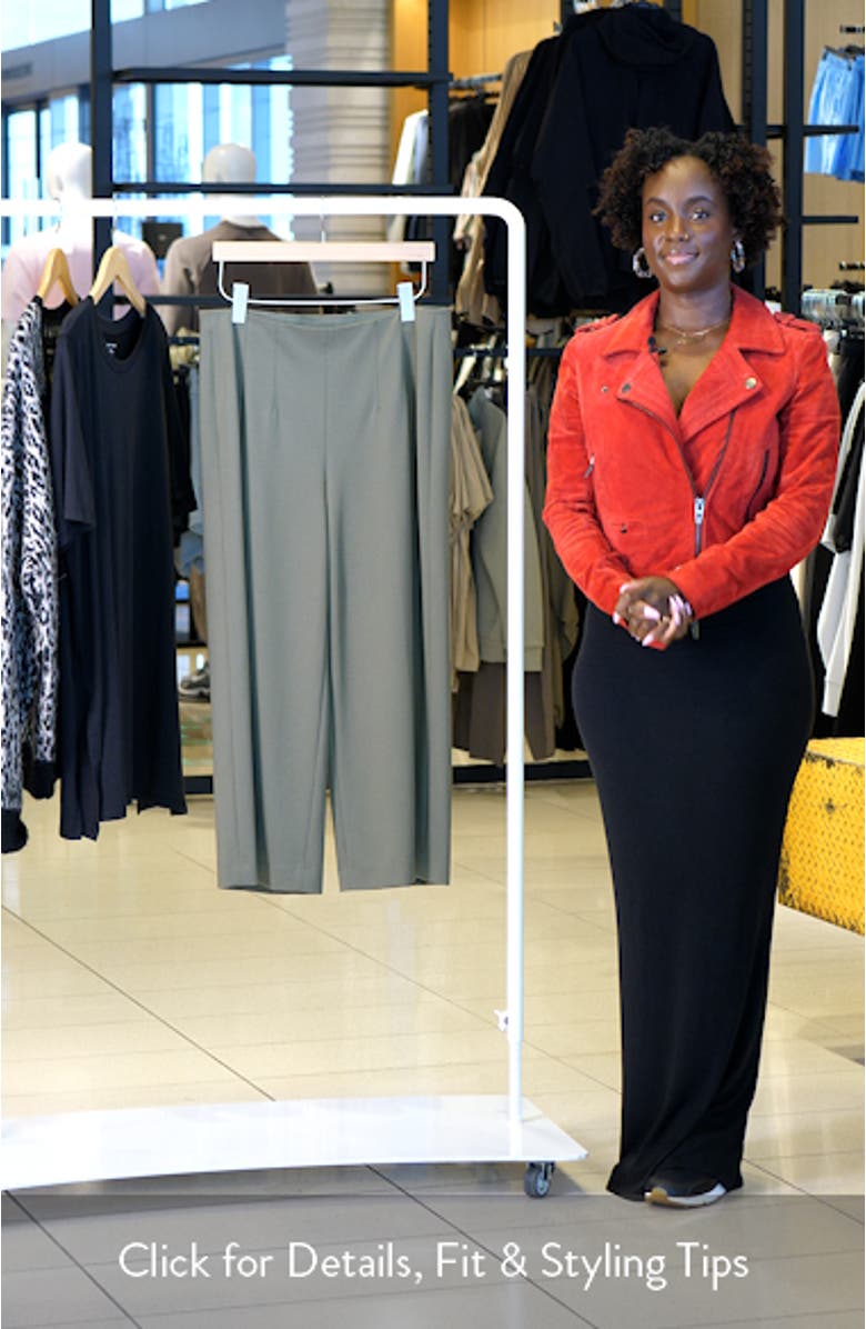 High Waist Pull-On Wide Leg Pants, sales video thumbnail