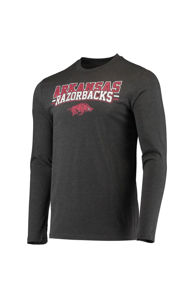 CONCEPTS SPORT Men's Concepts Sport Cardinal/Heathered Charcoal Arkansas Razorbacks Meter Long Sleeve T-Shirt & Pants Sleep Set, Alternate, color, 