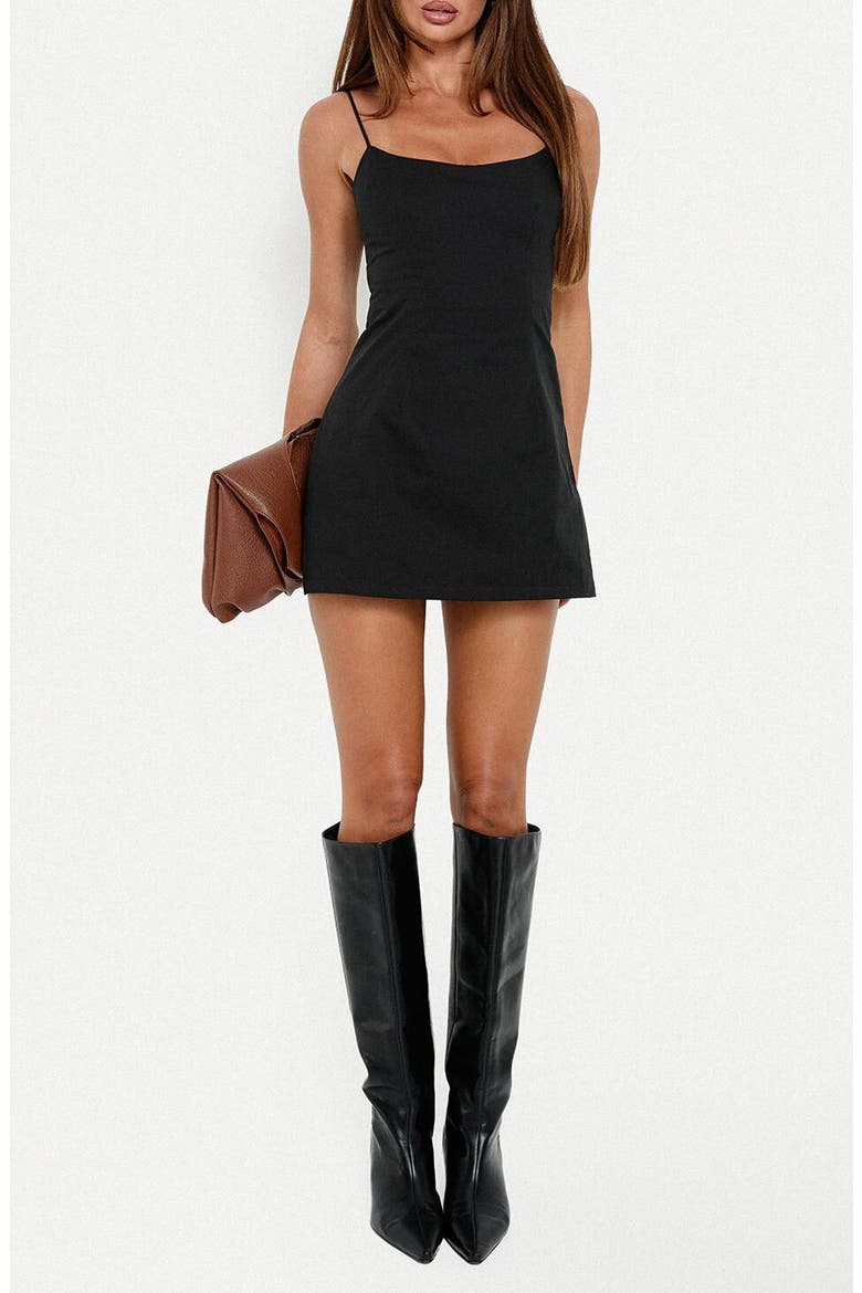 Yumiko Scoop Neck Playsuit, Main, color, BLACK