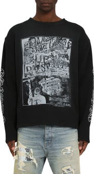 PURPLE BRAND Long Sleeve Thermal Graphic T-Shirt