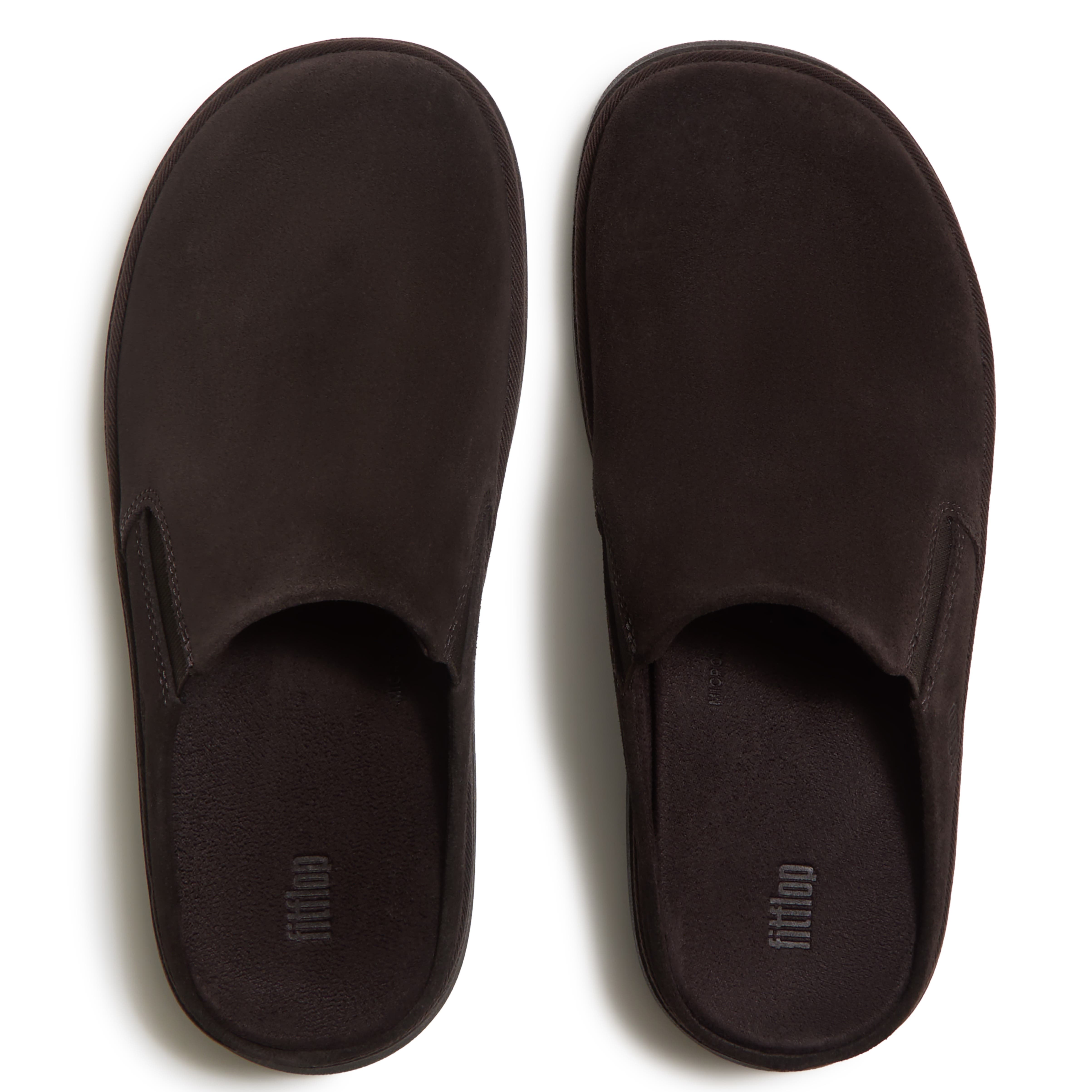Gen FF Elasticated Suede Mules, Alternate, color, Chocolate Brown