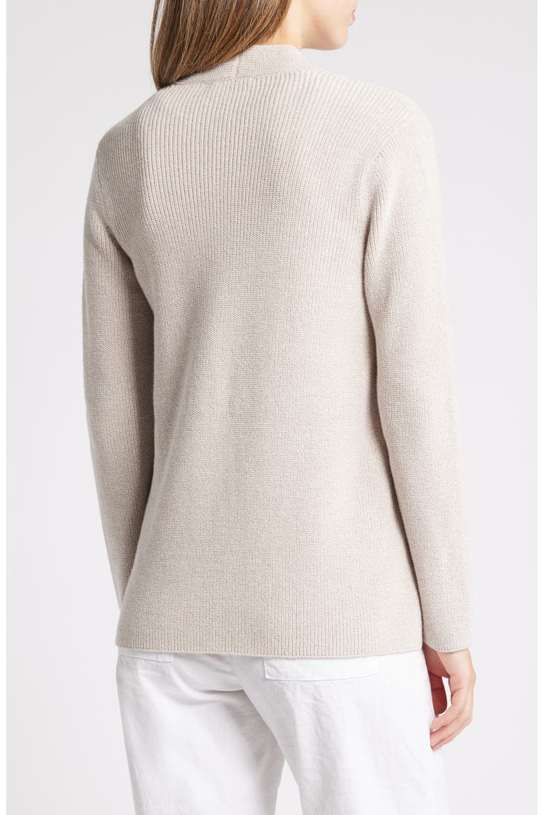 Organic Cotton Open Front Cardigan, Alternate, color, DOVE