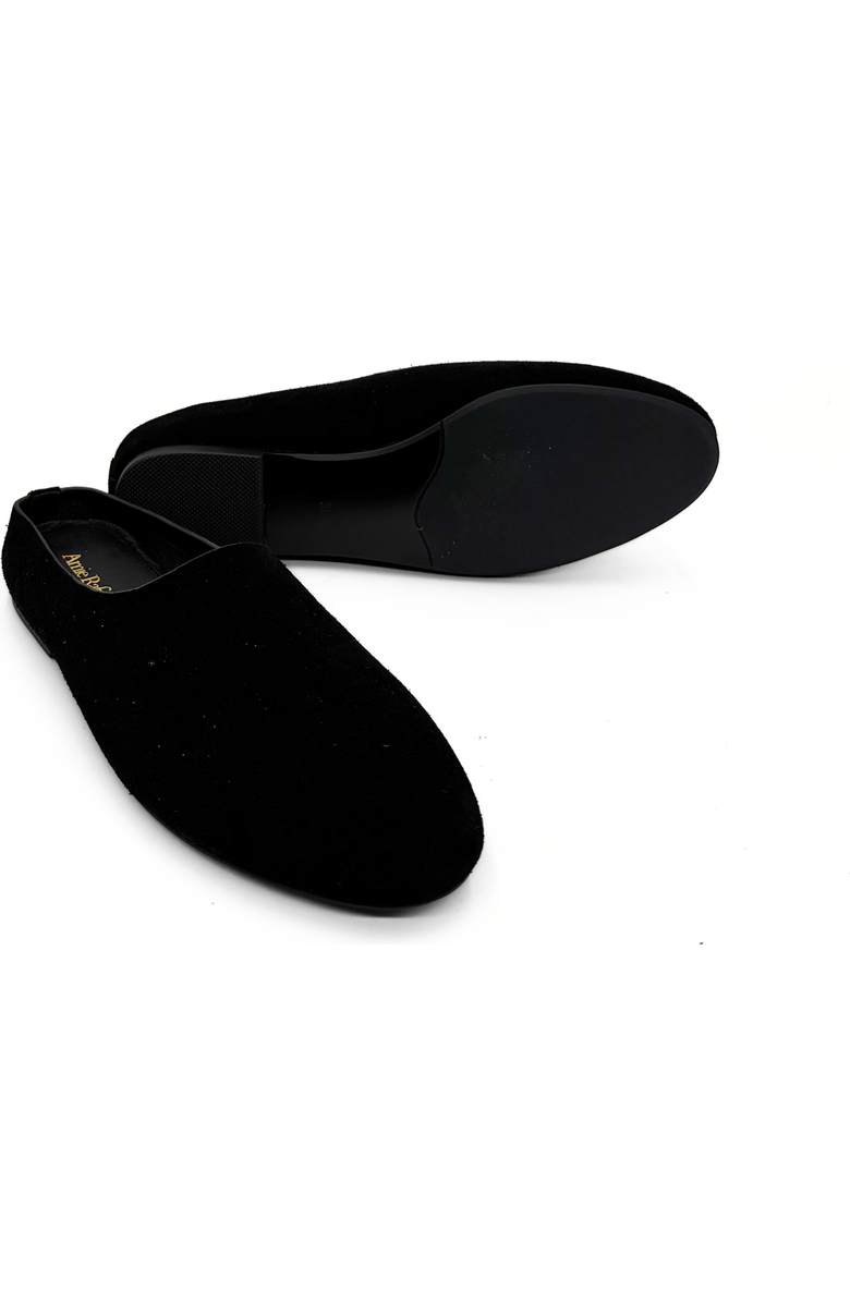 Amie Rafa Blade Suede Mules, Alternate, color, Black