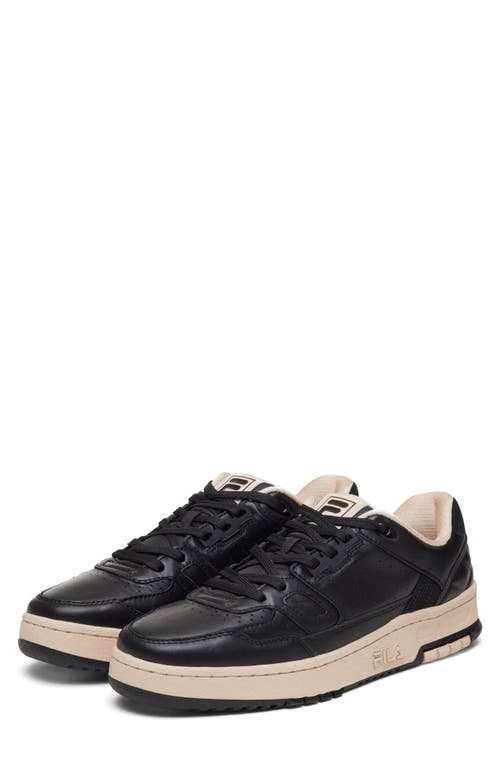 FILA Rissmo Low Lux Basketball Sneaker in Black/Brazilian Sand/Black 