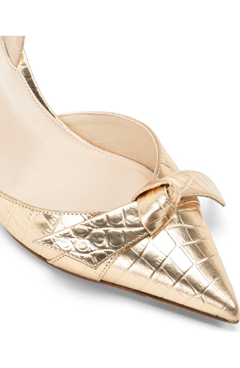 Alexandre Birman Clarita Croc Embossed Pointed Toe Slingback Pump, Alternate, color,