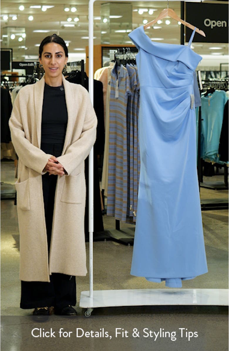 One-Shoulder Ruched Gown, sales video thumbnail