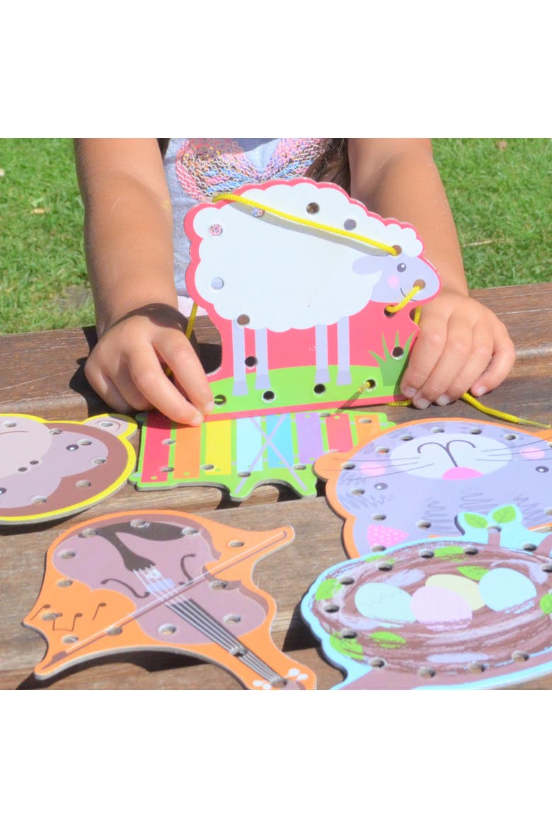 Alphabet Lacing Cards 52Pc Ages 3+, Alternate, color, Multicolored