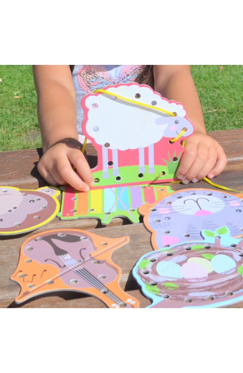 Buddy & Barney Alphabet Lacing Cards 52Pc Ages 3+, Alternate, color, Multicolored