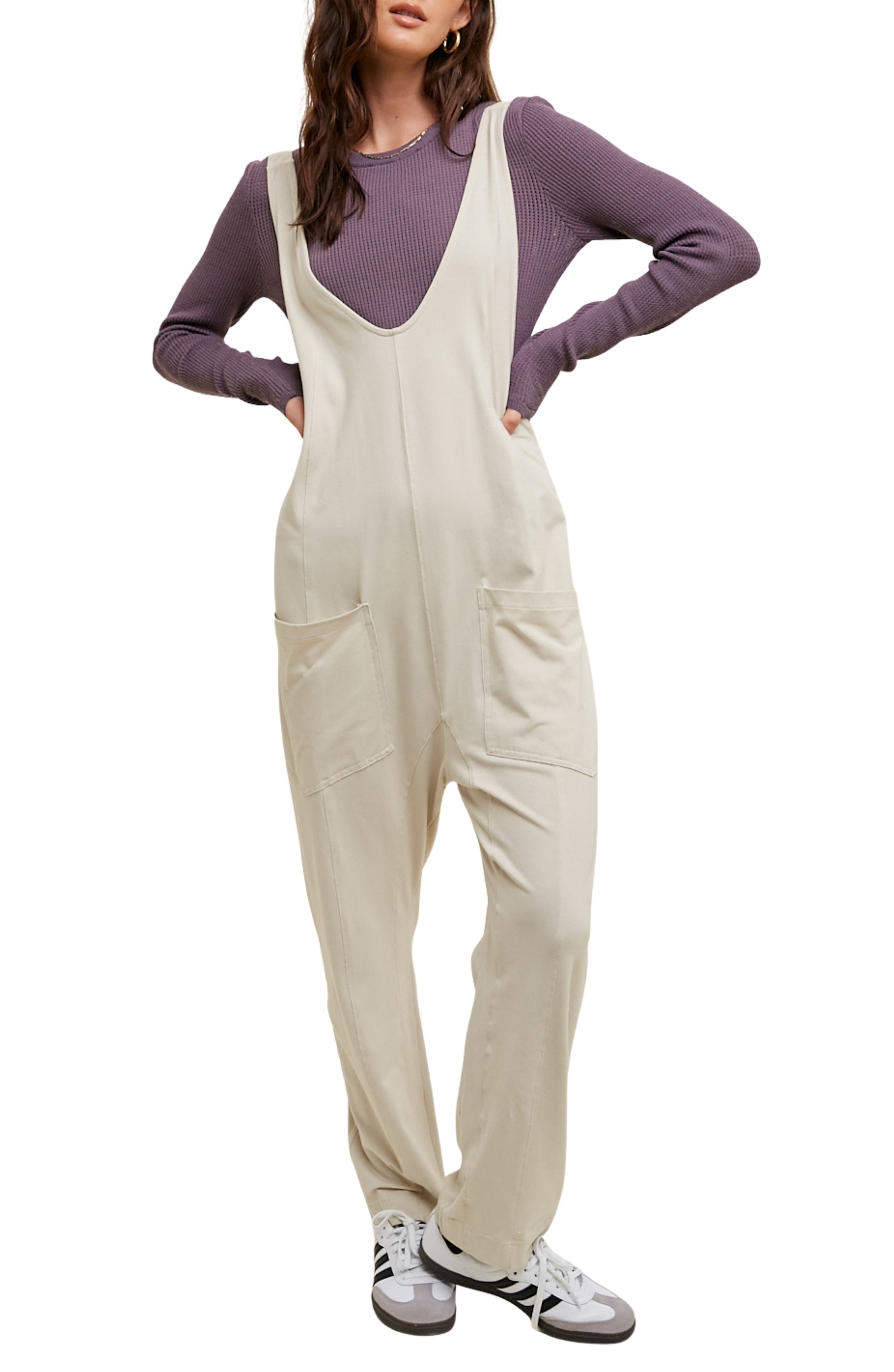 Knit Open Back Jumpsuit - image 3