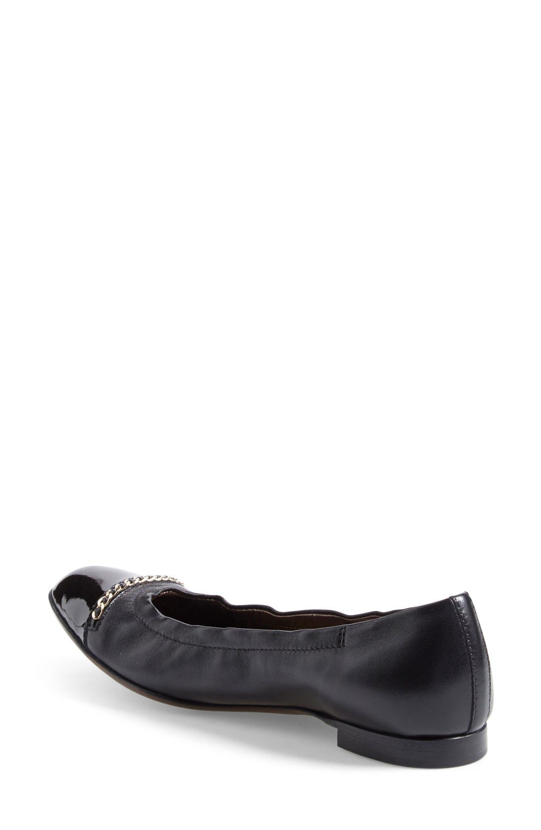AGL 'Bijoux' Cap Toe Ballet Flat, Alternate, color, 