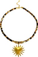 MacRae & Co. Leopard Print Pendant Necklace