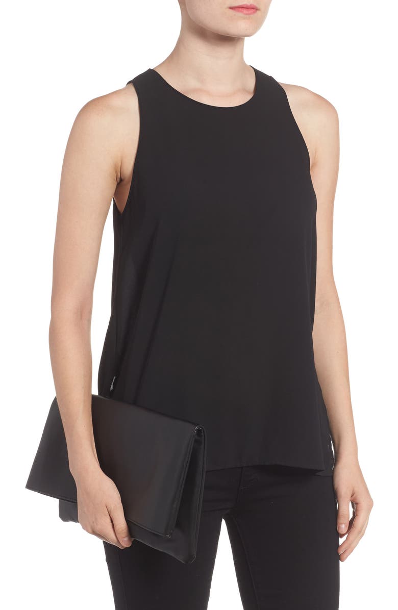 Sole Society Melrose Faux Leather Clutch, Alternate, color,